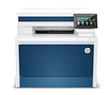 HP Color LaserJet Pro MFP 4302dw Multifunktions-Farblaserdrucker, Automatischer beidseitiger Druck, Hohe Druckgeschwindigkeit, Bis zu 50.000 Seiten pro Monat, Wi-Fi, HP Wolf Pro Security, Blau
