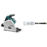 Makita DSP600ZJ Akku-Tauchsäge 56mm 2x18 V (ohne Akku, ohne Ladegerät) im MAKPAC & Stanley FatMax Japansäge (fein und grob 8 & 17 Zähne/Inch, JetCut, ergonomischer Bi-Material Griff) 0-20-501