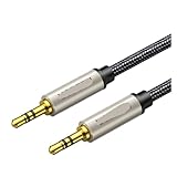 TXJZUQPJ Audio-Kabel-Auto-Verlängerung, Audio-Kabel-Auto, 3,5 mm Stecker auf Stecker, extra lange, spezielle versilberte Paaraufnahme(2M)