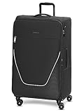 Stratic taska Trolley | Koffer groß - Weichgepäck mit arretierbarer Griff, Dehnfalte, Kreuzpackgurt, Netzfach, Reißverschlussfach, 4 Rollen und Zahlenschloss | 51 cm x 31 cm x 76 cm | 3.8kg