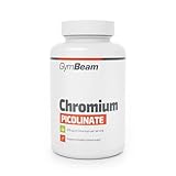 GymBeam Chrom Picolinat - Nahrungsergänzungsmittel, hochwirksame Chrom Tabletten für einen normalen Blutzuckerspiegel und Stoffwechsel von Makronährstoffen (120 tabs)