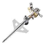 Cellfast Pulsationssprenger, Rasensprenger, Impulsprenger LUX zur Bewässerung Flächen bis 530 m², massiv aus Metall, Kreisregner 360°, 52-160,Arbeitstemperaturbereich: 5 ̊C bis 50 ̊C.