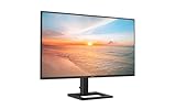 Philips 27E1N1600AE - 27 Zoll QHD Monitor, Lautsprecher, höhenverstellbar (2560x1440, 100Hz, HDMI 1.4, USB-C (65W PD), USB Hub) schwarz