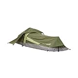 Lumaland Where Tomorrow Solo-Zelt Pop Up Wurfzelt 1-Personen-Zelt - Rechteck - 220x80x50 cm - Camping Festival - Ultraleicht, kleines Packmaß, wasserdicht, robust - Grün