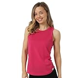 Merino.tech 100% Merino Unterwäsche Damen, Merino Unterhemd Damen, Thermo Sport Top Trägertop Tank Top aus Merinowolle (Medium, Purple Tank)