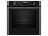 NEFF B6ACH7AG0 Einbau-Backofen N50, Integrierbarer Backofen 60 x 60cm, Hide, CircoTherm, Pyrolyse, EasyClean, LCD-Display, Graphite-Grey