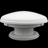 pro-Styling Dachlüfter Pilzlüfter Fliegenschutz Wohnwagen Wohnmobil Caravan Boot weiß - Aerodynamische Form - UV-beständig - 20,5 cm