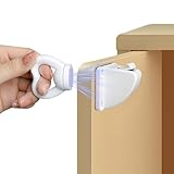 Kindersicherung Schrank Magnet, 8 Schlösser+2 Schlüssel, Schubladensicherung Baby mit Bohrinstallation und Nagelfreie Installation, Schubladen Sicherungen Baby