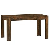 vidaXL Esstisch Küchentisch Tisch Speisetisch Esszimmertisch für Restaurant Esszimmer Küche Räuchereiche 140x74,5x76 cm Holzwerkstoff