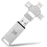 JSL JDTDC 512GB 4-IN-1 Foto-Stick-Sichern-Fur-iPhone/iPad/Android/Computer Universal Speicher-USB-Fur-iPhone-Flash Fotos & Videos iPad-Stick-Speicher Photo-Sticks-Fur-iPhone Externer-für -Handy-iPhone