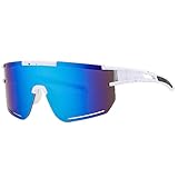 RISAKOGO Schnelle Brille- Sonnenbrille Herren Damen UV400 Sportbrillen Fahrrad Brille Rave Brille für das Reiten, Ski und Angeln im Fallschirmspringen