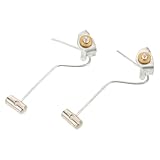 Yardenfun 2 Stück Vintage Wecker Klingel Schlaghammer Ersatzteile aus Robustem DIY Uhrmacher Zubehör für Wecker Reparatur Klarer Vielseitig Einsetzbar für Zuhause und Büro