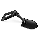 Klappspaten, Klappbare Spaten Garten 58,8cm, Tragbarer Klappschaufel für Outdoor, Multifunktions Spaten aus Stahl für Gartenarbeit Camping Survival Schneeschaufeln