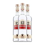 Anislikör Kaloyiamis-Koutsikos Ouzo 12 70 cl (Karton mit 3 Flaschen von 70 cl)