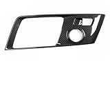 FIXCOR Carbonfaser-Abdeckung Für Mittelkonsole Wasserbehälter Und Schalthebel Für C&hevrolet Für Corvette C7 2014 2015 2016 2017 2018 2019 Auto Zubehör Innenraum(Style B)