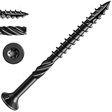 50 Stück Holzschrauben Torx 4,2 x 50 mm, Spanplattenschrauben Schwarz, Terrassenschrauben, Holzbauschrauben, Senkkopfschrauben, Universalschrauben für Dachkonstruktionen