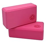 2x Yoga Block VonBueren | 22 x 12 x 7,5 cm je Yogablock | Yogablöcke für Damen und Herren aus EVA | Klötze für Pilates