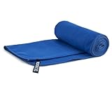 Eieenotee Schnelltrocknendes Handtuch, Reisehandtuch, Sporthandtuch, Strandtuch, Sanddichtes, Weiches Handtuch zum Schwimmen, Yoga, Fitnessstudio, Dunkelblau
