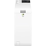 Electrolux 700 Waschmaschine mit Toplader, 7 kg, EW7T337A, Klasse A, SteamCare-Technologie und SensiCare-Technologie, LED-Display mit Touch-Control, Drehzahl 1251, 600 x 400 x 890 mm, Weiß