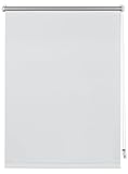 Deco Company Rollo mit Thermo-Rückseite zum Klemmen, Verdunklungsrollo ohne Bohren, Höchste Lichtreflexion, Hitzeschutz, Energiesparend, Weiß, 70 x 150 cm (BxH)