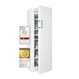 Exquisit Gefrierschrank GS5271-NF-H-010D weiss | No Frost | Nutzinhalt: 194 L | Temperaturregelung | Alarm