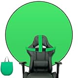 Yiarsky Grüner Hintergrund mit Ständer, 142 cm, Faltbar, Pop-up mit Aufbewahrungstasche - Tragbar für Fotografie, Live-Gaming und Streaming