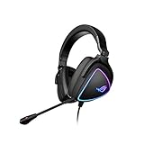 ASUS ROG Delta S Gaming Headset mit USB-C | Ai Powered Noise-Canceling Mikrofon | Over-Ear-Kopfhörer für PC, Mac, Nintendo Switch und Sony Playstation | Ergonomisches Design, Schwarz