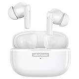 Ulefone Kabellose Kopfhörer Earbuds, In Ear Mikrofon, Bluetooth 5.1, Typ-C Aufladen, Touch-Steuerung, LED-Display, für iPhone/Android/IOS, Weiß