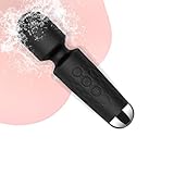 Vibration für Frauen,Mini Sex spielzeug für die frau G Punkt Vibrator Wand, 8 * 20Modus, Massagestab für Frauen Sex,Dildo,Wasserdicht Klitoris Stimulator,für Sexspielzeug Paare Extrem Sex (Schwarz)