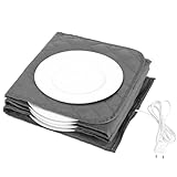 FISHTEC Elektrischer Tellerwärmer – 12 Teller – abnehmbarer und waschbarer Bezug – erhitzt in 30 Minuten – 200 W – 70 °C – max. 32 cm