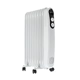 Ölradiator, 9 Heizelemente, 2000 W, verstellbare und tragbare Wärme, um das Haus im Winter warm zu halten.
