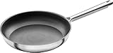 ZWILLING TrueFlow Bratpfanne, 28 cm, Antihaftbeschichtung, Induktionsgeeignet, Edelstahl, Silber/Schwarz