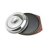 Gusseisen-Elektro-Pfannen-Set mit Deckel für Steak, Teppanyaki, Kochen, antihaftbeschichtet, Outdoor-Grillplatte für Holzofen, kommerzielle Induktionsherde kompatibel