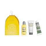 L'OCCITANE - Weihnachtsset Häuschen Mandel – Duschöl, Körpermilch-Konzentrat und Handcreme – In Frankreich hergestellt