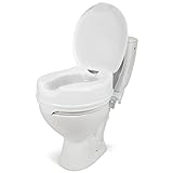 Dunimed Toilettensitzerhöhung - 10 cm mit Deckel - Aufsteckbare Toilettenerhöhung - WC Sitzerhöhung