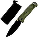 Joa Taschenmesser Klein Klappmesser Scharfe, Klappbar EDC messer, Leicht Outdoor messer Survival Camper Jagdmesser Grun Schwarz, Stahl messer Tragbare werkzeug, Pocket Neck Knife mit Scheide
