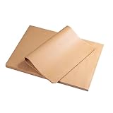 Logei Backpapier 100 Blatt ，Quadratisches Fettdicht Baking Paper ungebleichtem Pergamentpapier，Wasserdicht Antihaft Backpapier Braunes Pergamentpapier Backen Butterbrotpapier für Burger Sandwiches