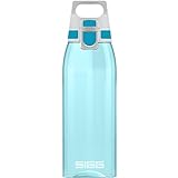SIGG - Tritan Trinkflasche - Total Color ONE ONE - Für Kohlensäurehaltige Getränke Geeignet - Spülmaschinenfest - Auslaufsicher - Federleicht - BPA-frei - 0,6L / 1L, Aqua