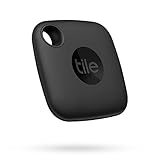 Tile Mate (2022) Bluetooth Schlüsselfinder, 1er Pack, 60m Reichweite, inkl. Community Suchfunktion, iOS und Android App, kompatibel mit Alexa und Google Home, Schwarz