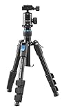 CULLMANN - 52220 - RONDO 400T RB6.5 - Stativ - Reisestativ mit Kugelkopf - Tragkraft 3kg - Packmaß 28cm - Auszugshöhe 89cm - Schwarz