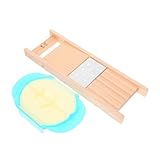 LIFKOME Gemüseschneider Pommes-Schneidemaschine Sauerteigschneider Handkartoffelschneider multifunktionaler Küchenhobel Kartoffel-Pommes- Rostfreier Stahl