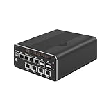 HUNSN Micro Firewall Appliance, Mini PC, PFSense, Mikrotik, OPNsense, VPN, Router PC, Ultra 7 Processor 155H, RJ69, 8 x 2.5GbE I226-V LAN, Type-C USB4, 8 x USB, 0 RAM, 0 Storage, Barebone No System