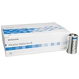 McKesson Alkalibatterien, D, ideal für Medizinprodukte, Einweg, 1,5 V, 24 Count, 1 Packung