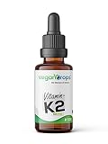 Vegan Drops® - Vitamin K2 Tropfen als bioaktive MK-7 Form mit dem Markenrohstoff K2 Vital® - 200µg pro Tagesdosis - 1020 Tropfen, 102 Tage Reichweite - vegan, ohne Alkohol & in Deutschland produziert
