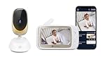 Motorola Nursery Babyphone mit Kamera - Baby Monitor VM85 Connect - Überwachungskamera Innen mit Farbdisplay - Steuerung mit der Motorola Nursery App - Inkl. Gegensprechfunktion und Nachtlicht