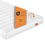 sleepling Matratze 80 x 200 x 11 cm, Rollmatratze Duo Wendematratze, Komfortschaummatratze, Made in EU, Bezug waschbar, Ökotex 100, Härtegrad 2 und 3, weiß