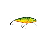 Salmo Perch Deep Runner Wobbler Jerkbaits für Hecht Zander Barsch Hechtköder Hechtwobbler Barschwobbler Hot Perch 8cm / 14g / Tiefläufer / 1.5-4.6m