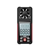 AYJYZHIAG HT605 Digital-Anemometer Tragbares Windgeschwindigkeitsmessgerät Windmesser LCD-Hintergrundbeleuchtungsanzeige Temperatur-Feuchtigkeitsmessgerät