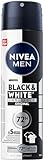 NIVEA MEN Black & White Invisible Deo Spray, Anti-Transpirant mit Anti-Flecken-Formel, mit 72h Anti-Transpirant-Schutz und NIVEA MEN Pflegekomplex (150 ml)