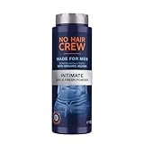 NO HAIR CREW Dry & Fresh Intimpuder – Premium talkumfreier Körperpuder für den Intimbereich – für ein trockenes frisches Hautgefühl, für Männer, 100 g. Pulver